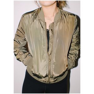 Rue21 Green Bomber Jacket